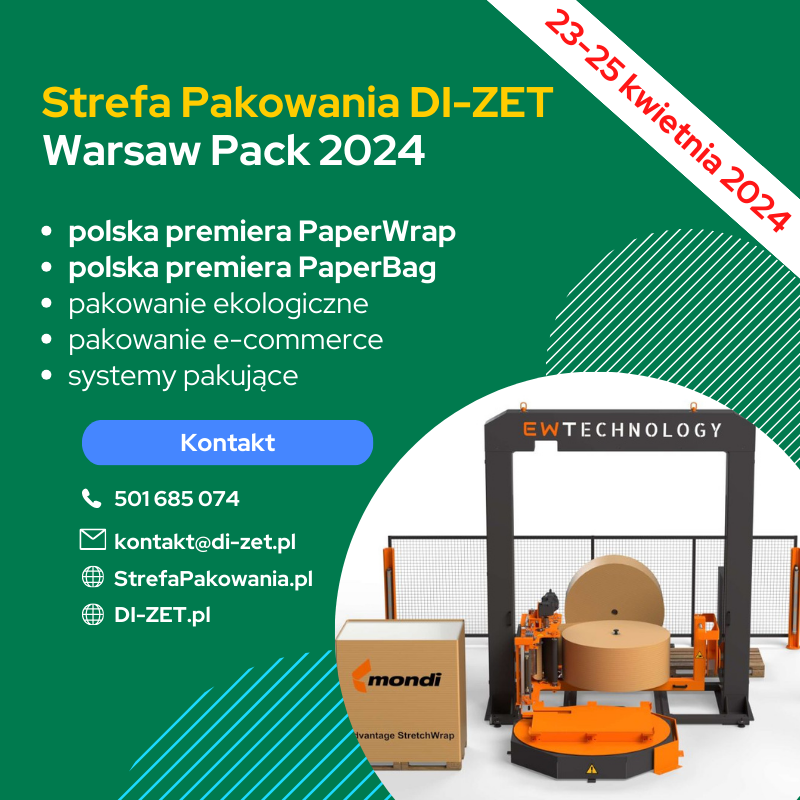 Targi Warsaw Pack 2024. Hala F Stoisko 2.50 w dniach 23-25 kwietnia 2024
